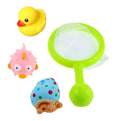 Bad Angeln Spielzeug mit Schwimmenden Fisch Badespaß Zeit Großes Geschenk für Frühe (Style A) - 4