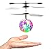 Produktbild Hebey RC Flying Ball, Buntes Fliegen RC Kinderspielzeug RC Flying Ball Hubschrauber Spielzeug Kristall Blinkendes LED Licht Flying Ball Mini Drohne für Jungen Mädchen Kinder Teenager (Transparent)
