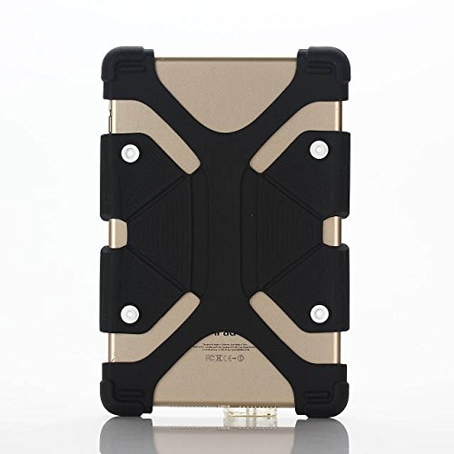 NEWSTYLE 7,9-8,5 Zoll Universal Tablet Ständer Halterung Hülle Ultra Slim Flexible Silikon Schutzhülle – Schwarz - 2
