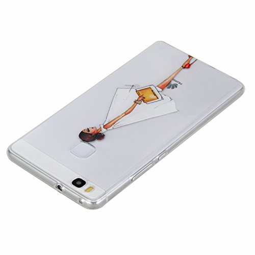 Huawei P9 Lite hülle,Huawei P9 Lite Case, Cozy Hut Kratzfeste Plating TPU Silicone Case Schutzhülle Ultra Dünn Tasche für mit Huawei P9 Lite Hülle Case Transparent – Mode Frau - 2