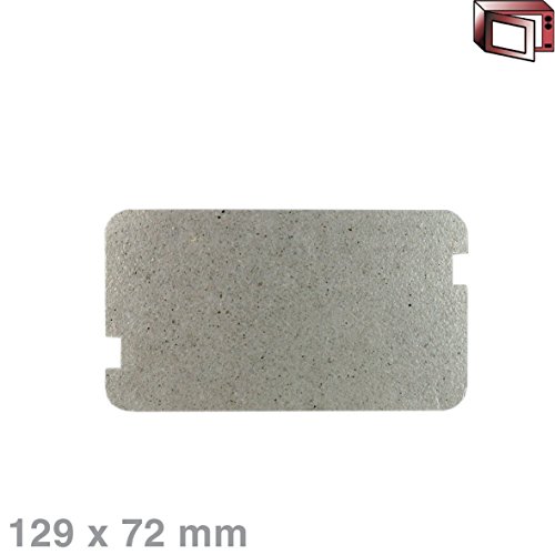 VIOKS Glimmerscheibe Hohlleiterabdeckung Spritzschutz für Mikrowelle zuschneidbar Mikrowellen-Austritt: Universal 129x72mm