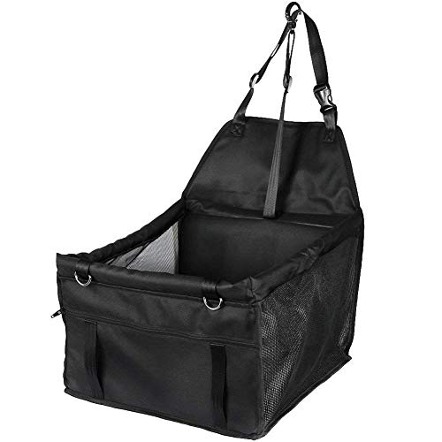 Preisvergleich Produktbild Hunde Autositz Sitzerhöhung für Hunde Katzen Wasserdicht Hund Autositzbezug Autositz Für Haustier Abriebfest Hund Sitzbezug Autoschutzdecke Hunde (Schwarz)