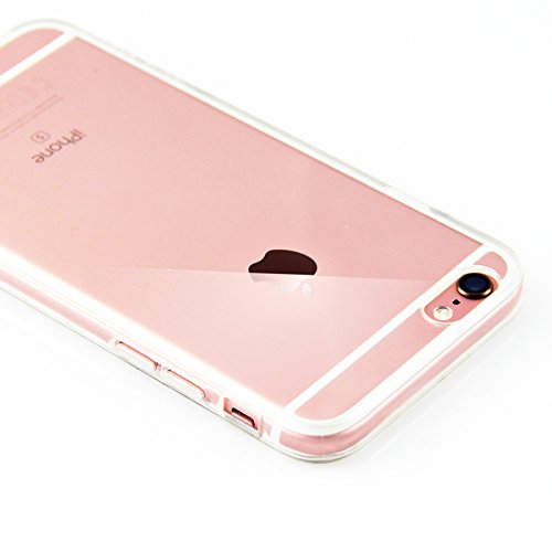 iPhone 6 Plus Case, Transparent Clear Soft TPU Gel Cover and Screen Protector for iPhone 6S/6 Plus [Transparent][5.5