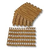 Alfombra de suelo infantil. Diseño imitación parque de madera. Compuesta por diferentes piezas que se pueden montar como un puzle. Se puede utilizar como alfombra, cojín, superficie para que jueguen los niños, etc.