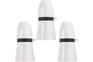 GUIYANIU B22 Lamp Holder White Light Fitting, Standard Bulb Holder Socket Bayonet Cap Pendant Light Fitting with Switch, Lamp Base for Ceiling 3 Packs