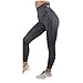 Produktbild Damen Hohe Taille Bundtasche – Bauchkontrolle Leggings, LeeMon Gym Fitness Outdoors lange Turnhalle laufen Yoga athletische Sportbekleidung Halfter (Schwarz, S)