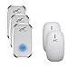 IPS Wireless Doorbell Door Chime Kit Portable Waterproof Push Button over 900ft Long Range 4-Level Volume & Blue Light 36 Melodies to Choose 2 Plug-in Receivers & 3 Transmitters RS.5634.00