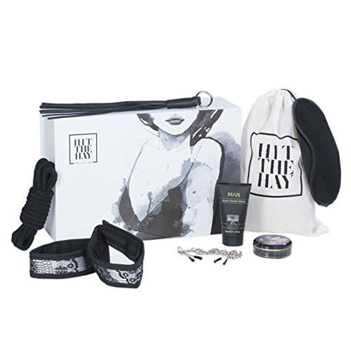 HIT-THE-HAY-03699-Hot-Love-Dominate-Sex-Toy-Bundle-Fetish-Box-Set-Intimate-Moments-For-You-And-A-Partner-8-in-1-Vibrator-Ropes-Cuffs-More