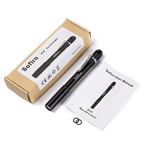 Sofirn 240-Lumen helle Minitaschenlampe Cree XPG2 LED Penlight, Wasserdicht Pocket-Taschenlampe mit Klipp, angetrieben durch 2pcs AAA-Batterien - 9