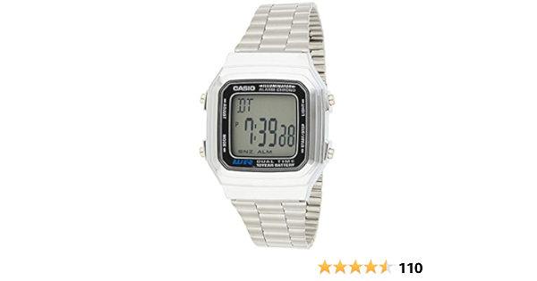 Casio Unisex-Armbanduhr Vintage Digital Quarz Edelstahl A178WA-1A :  Amazon.de: Uhren