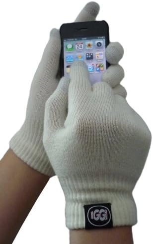 Gift House International IGGI Deluxe Touch Screen Gloves, Cream