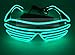 Produktbild skjiji Tricks beleuchtet Neon Electroluminescent EL Draht LED Brille Licht Shutter Rahmen Kostüme Gläser Brille