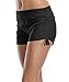 CharmLeaks Damen Wassersport Badeshorts Mit Verstellbare Kordel Schwarz L