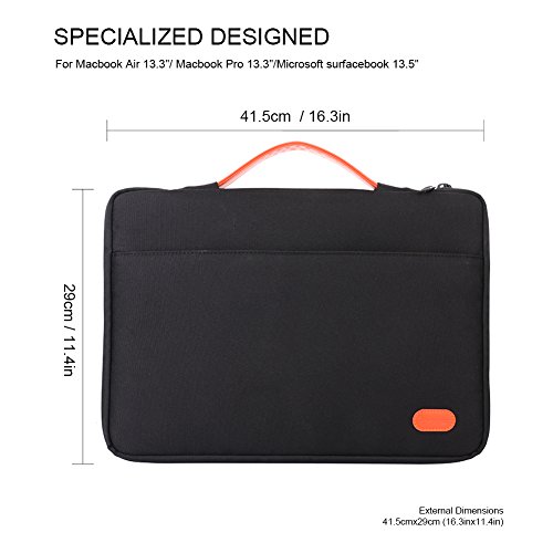 OXA 14-15,6 Zoll Laptop-Tasche mit Griff, Notebook Tragetasche Schutzhülle für 15,4″ MacBook ind 13,3″-15,6″ Notebooks - 5