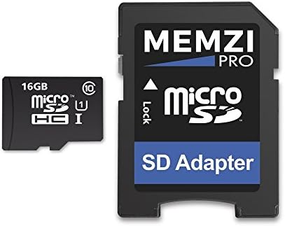 MEMZI PRO 16GB Class 10 90MB/s Micro SDHC Memory Card with SD Adapter for Nextbase Dash Cam Series Cameras