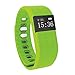 Produktbild Fitness Tracker Watch Schrittzähler und Farbdisplay Smart Armband Kalorienzähler Activity Tracker Smart Armband, Schrittzähler, Schlaf-Monitor, Entfernung. VeryfitPro Walking And Running App für iPhone und Android-Handys(Green)