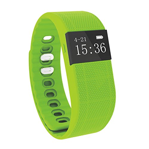 Preisvergleich Produktbild Fitness Tracker Watch Schrittzähler und Farbdisplay Smart Armband Kalorienzähler Activity Tracker Smart Armband, Schrittzähler, Schlaf-Monitor, Entfernung. VeryfitPro Walking And Running App für iPhone und Android-Handys(Green)