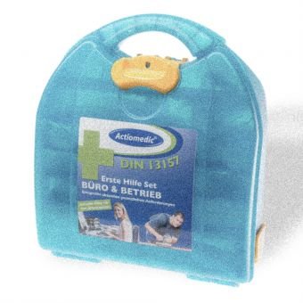 Preisvergleich Produktbild Gramm Verbandkoffer Medibill mit Füllung DIN 13 157, türkis