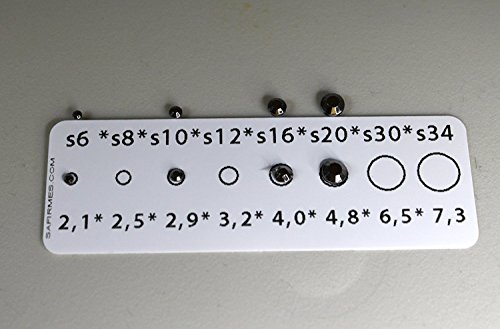 Mischung 500 Strass Glas türkis light Hotfix Sortiment S06/S10/S16/S20 Bling 132 Bling - 4