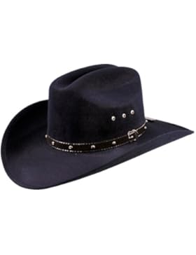 Schwarzer mexikanischer Fauxfelthut, Westernhut, Cowboyhut