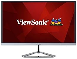 Viewsonic VX2276-SMHD 54,6 cm (22 Zoll) Design Monitor (Full-HD, IPS-Panel, HDMI, DP, Lautsprecher) Silber-Schwarz