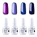 Vishine Gelpolish Nail Art UV LED Gel Nail Polish Soak Off Manicure Kit 4 Colors Set C196