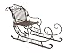 Produktbild Pureday Weihnachtsdeko - Schlitten Skadi - Metall - ca. B150 x T61 x H93 cm - Braun