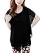Move&Moving(TM) Lady Round Neck Lace Patchwork Sleeveless Tunic Blouse