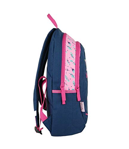 Sac A Dos Bleu Marine-Lililou Bagtrotter Chat