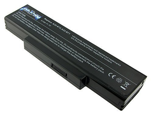 A32-K72 Akku 5200 mAh (58Wh), LiIon, 10.8/11.1V, schwarz für Asus K72DY, K72, K73, K77, N71, N73, X72, X77, X7 Serie (Herstellerteilenummer: 70-NX01B1000Z, 70-NXH1B1000Z, 70-NZB1000Z, 70-NZY1B1000Z, 90-XB2KN0BT00000Y)