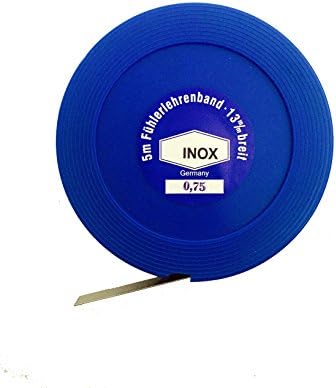 Precision Feeler Gauge Tape, Feeling, inox, or M Rolls, Made of Stainless Steel, Width: 12.7 mm (0.005 – 1.00 mm)