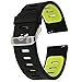 Produktbild 22mm armband , EL-move 22mm Pebble Time Armband Smart Watch Bracelet Uhrenarmband Strap Silikon Sportarmband Erstatzband für Samsung Gear S2 Classic / Samsung Gear S3 frontier / S3 Classic / Gear 2 R380 Neo R381 Live R382 / Motorola Moto 360 2nd / Pebble Time Steel / LG G Watch W100/W110 / Urbane (Black Green)