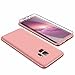 Produktbild Samsung Glaxy S9 Hülle + Panzerglas, JINICHANGWU 360° Rundumschutz-Schale PC Full-Cover Anti-Kratzer Handyhülle Schutzhülle Case für Samsung Glaxy S9 (Rosegold)