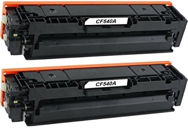 DOREE Toner Cartridges Compatibel with HP 540 A for HP Colour Laserjet Pro M254 HP Colour Laserjet Pro M280 HP Colour Laserjet Pro M281fdw HP Colour Laserjet Pro 280nw 2 Black 1400 pages