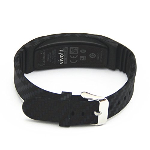 stücke bunte bändchen mit metallklammern ersatz für garmin vivofit 2 armbänder von VAN+, kleine (Flower-012) - 2