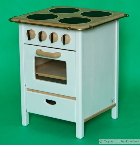 Preisvergleich Produktbild Küchenherd aus Holz, weiß