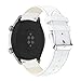 Produktbild Armband für Huawei Honor magic 2, Smartwatch Zubehör Krokodilmuster Leder Ersatzarmband Armbänder Smartwatch für Männer Frauen (Weiß)