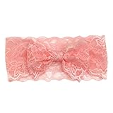 Tonsee® Fashion Kids Baby Girl Hair Bow Band Accessories Fashion Cute Lace Headband (Pink)