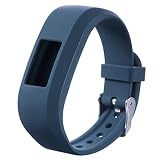 Kinder-Armbanduhr-Band Sport, HappyTop 22 mm Silikonarmband Ersatz-Armband für Garmin Vivofit Jr Junior, Herren, marineblau
