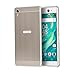 Produktbild Sony Xperia XA Ultra Spiegel Hülle,Xperia XA Ultra Mirror Cover,WIWJ Handyhülle Mirror Spiegel Metall Case Cover 2 in 1 Aluminium Rahmen PC Zurück Rückseite Bumper Case Metal Hülle Ultra Dünn Anti-Shock Glitzer Bling Schutz Handy Hülle Case Schutzhülle für Sony Xperia XA Ultra+1x Touch Stylus Pen-Silbergrau