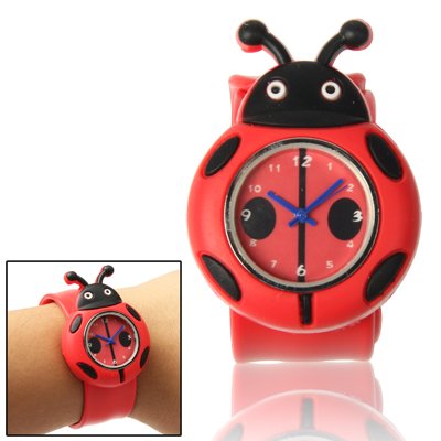 Cute Ladybug Style Case Cuarzo Reloj