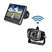 Produktbild camecho® 2,4 GHz 17,8 cm 17,8 cm TFT LCD Rear View Monitor + Truck Rear View Wireless IR Nacht Vision Backup Kamera-Kit 1/3 CMOS für LKW/Van/Wohnmobil/Wohnwagen/Camper PAL & NTSC High Lösung 420 TVL