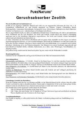 Zeolith Geruchsabsorber - 2
