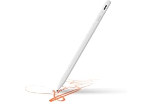 Uogic Pencil for iPad with Palm Rejection, Active Digital Stylus Pen, Compatible with Apple iPad Pro 11/12.9 Inch (2018-2022), iPad 6/7/8/9/10th Gen, iPad Mini 5th Gen, iPad Air 3rd Gen, Rechargeable