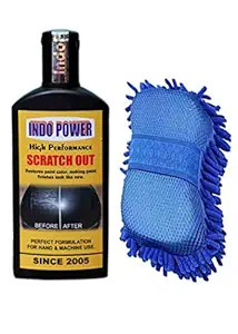 INDOPOWER LBLLnn63-SCRATCH Out (High Performance) 100ml.2 in 1 Multipurpose Hand Duster for Washing Cars and Household Items (Any Available Color one pic)