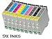 Produktbild 9 kompatible Tintenpatronen für Epson Stylus R2400 -18.2 ml je. Ersatz Epson Lily Tinten. T0591 T0592 T0593 T0594/T0595/T0596 T0597 T0598 T0599.