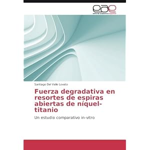 Fuerza degradativa en resortes de espiras abiertas de níquel-titanio: Un estudio comparativo in-vitro