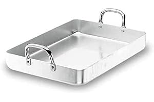 Lacor 20570F Plat à Rôtir 70 cm 20570F, Silver
