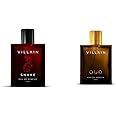 Villain Snake Perfume for Men, 100ml Ultra Long Lasting, Musk, Strong, Smoky, Sexy & Masculine, Premium Eau De Parfum & Oud Eau De Parfum For Men, 100ml