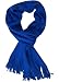 Produktbild Rotfuchs Herrenschal Schal Strickschal Winterschal Warm & Weich uni blau Acyl Made in Germany 190 x 26 cm